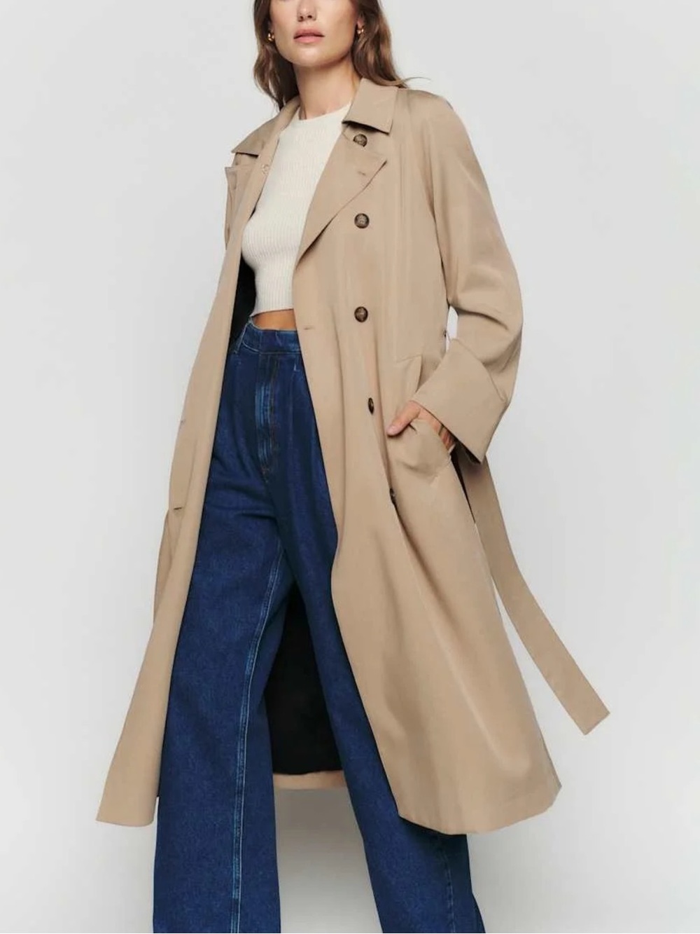 Reformation Kensington Trencb Coat